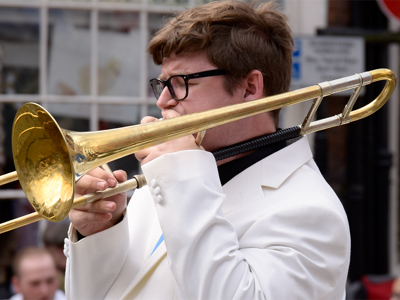 David Pearce soloing with the Dave Pearce Orchestra